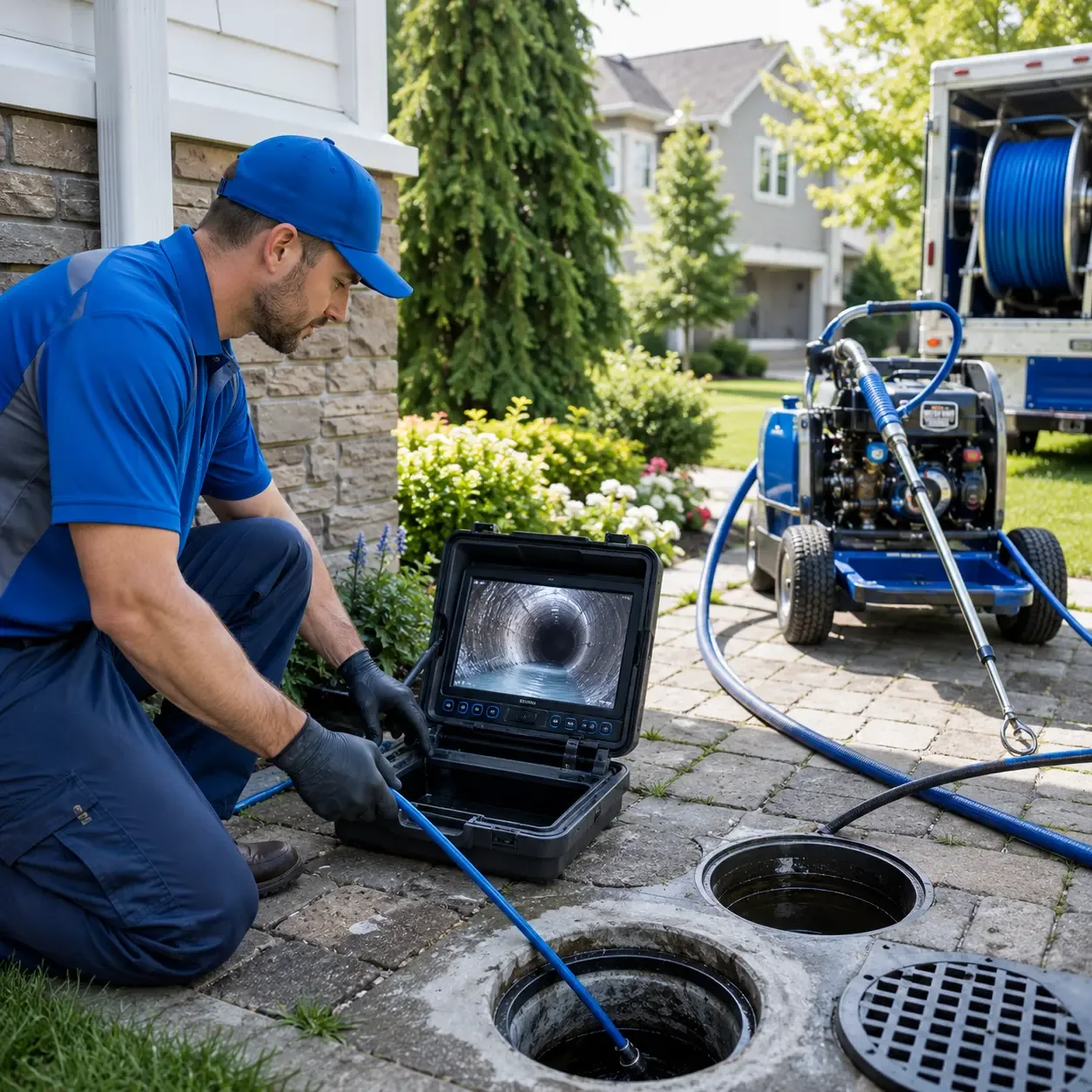 Outdoor drain cleaning professionals serving Slaughters, KY